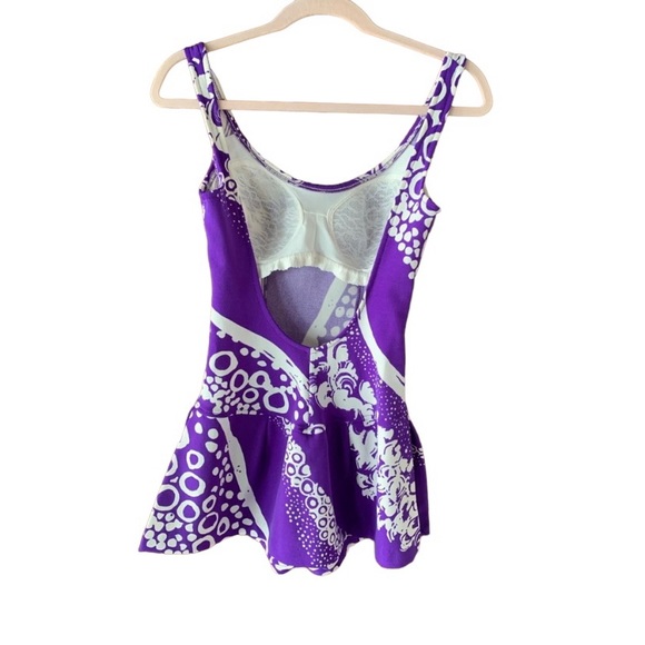 Vintage | Jantzen Retro One-piece Skirted Swimsuit XS - Picture 2 of 6